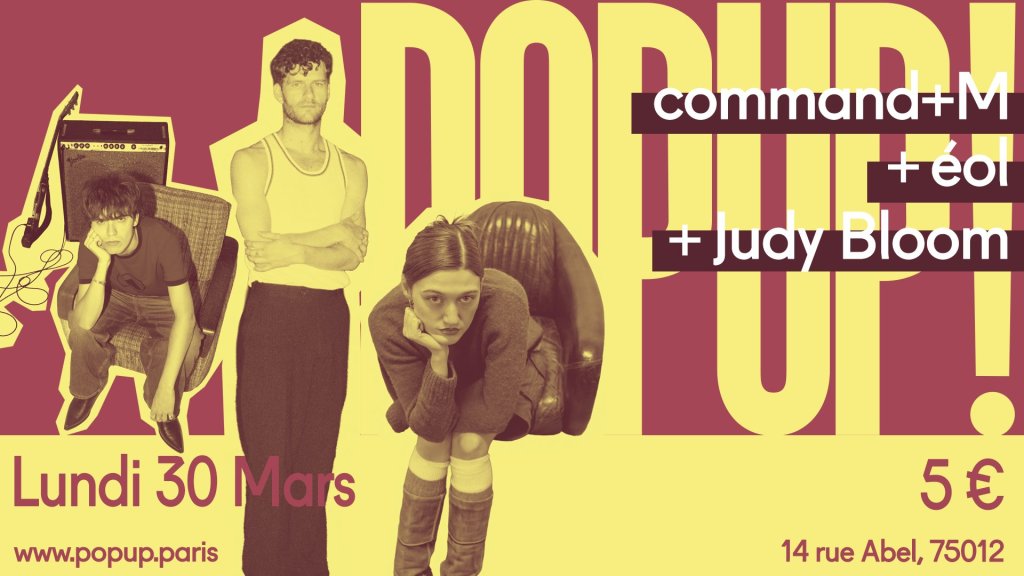 #Report : Concert Hypnotique de Command + M au Pop Up du Label